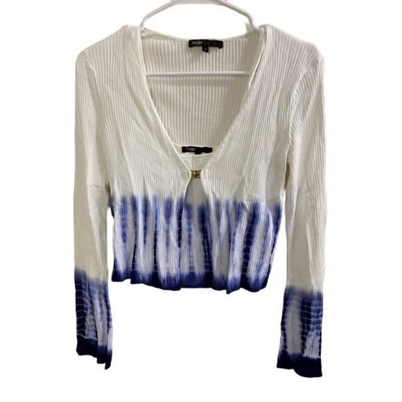 Maje Tops - Maje White & Blue Ombre Sweater Set - Size Small